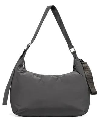 Sams&oslash;e & Sams&oslash;e logo strap shoulder bag - women - Polyamide/Polyester/Recycled Polyester/Recycled Polyester - OS - Grey
