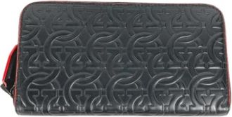 Ferragamo Pre-owned Long wallet (bi-fold) - unisex - Vintage Accessoires - Zwart - ONE Size - Leer - Vintage