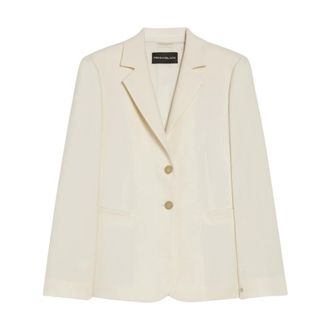 Pennyblack Jassen, Dames, Wit, L, Polyester, Blazer monopetto slim