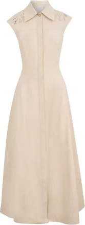Clea Franca midi dress - women - Cotton/Polyester - S - Neutrals