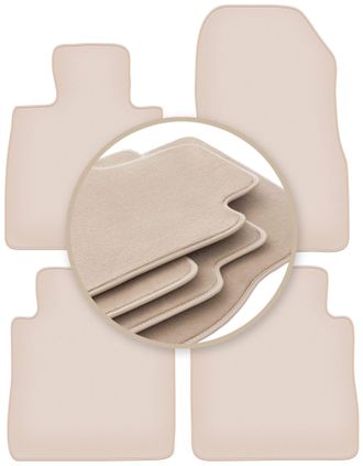 OEM Alfombrillas Premium Beige Para: Nissan Note Ii Hatchback 2012