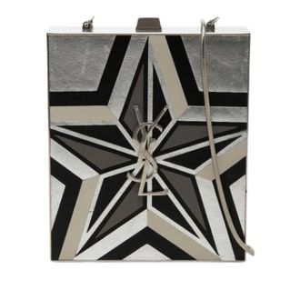 Saint Laurent Pre-owned Clutches, female, Multicolor, Size: ONE SIZE Pre-owned The Tuxedo Metal Clutch
