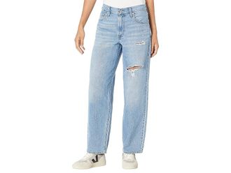 Levi's Baggy Dad Jeans Womens Jeans In The Middle with Damage : 30 30, Lyocell/Denim/Cotton
