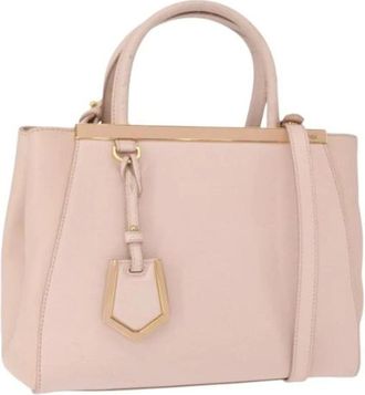 Fendi Pre-owned Handbags, female, Beige, Size: ONE SIZE Pre-owned Vintage Leather Handbag