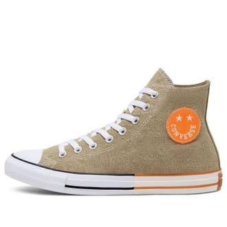 Converse Happy Camper Chuck Taylor All Star High Top Khaki Orange White 167658C