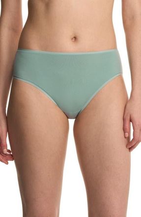 Natori Bliss Bare Cotton Hipster Briefs in Succulent at Nordstrom, Size X-Large