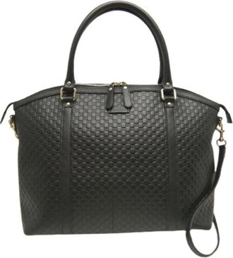 Gucci Pre-owned Borsa Tote MicroGuccissima - - Pre-owned - Donna - Nero - ONE SIZE