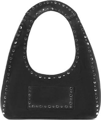 Gimaguas Borsa tote Franca in pelle con borchie - Nero