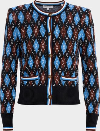 Veronica Beard Sylvane Argyle Cardigan