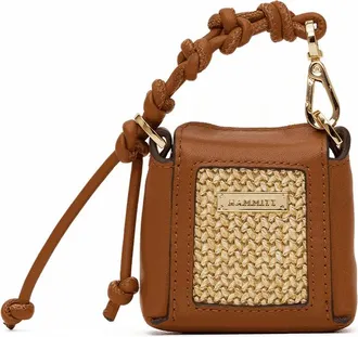 Hammitt Hammitt Mini B Cocoa Raffia Gold