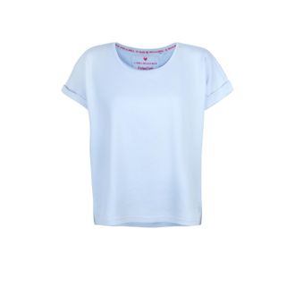 Lieblingsst&uuml;ck Rundhalsshirt LIEBLINGSST&Uuml;CK CamilaEp, Damen, Gr. XXL (44), blau (skyway), Jersey, Obermaterial: 100% Baumwolle, clean, unifarben, regular fit taillen
