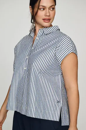 Maeve 100% Cotton Sleeveless Buttondown Shirt