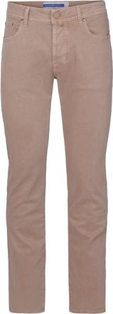 Jacob Cohen Beige Bard Slim Fit Broek - Heren - Slim Fit Broeken - Beige - W35 - Katoen - Broeken