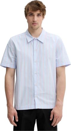 Won Hundred Short Sleeve Shirts - Heren - Korte mouwen Overhemden - Blauw - XL - Katoen - Overhemden