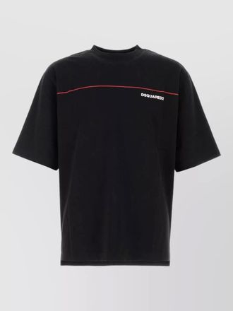 Dsquared2 cotton oversize t shirt crew neck