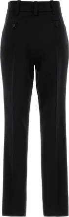 Balmain Wool Trousers - Black