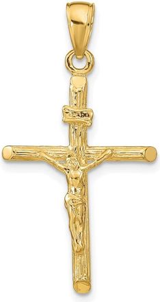 Diamond2Deal 14k Gold Crucifix Pendant