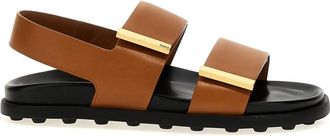Tod's Brown Open Toe Sandals