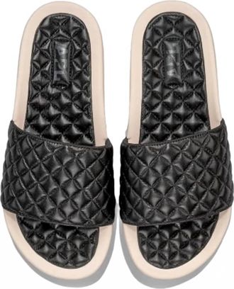 Athletic Propulsion Labs Womens Lusso Slide Sandal In Black/creme