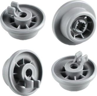 No Brand 8 Ruedas Para Cesta De Lavavajillas, Compatibles Con Bosch Siemens Neff 165314 - Rueda Inferior Para Cesta - Gris - Xsl-03