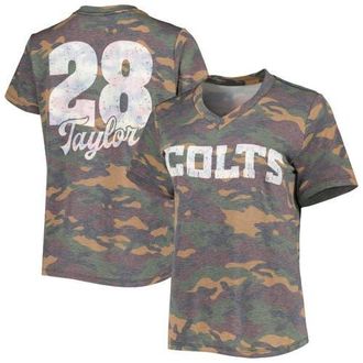 Industry Rag Womens Majestic Threads Jonathan Taylor Camo Indianapolis Colts Name & Number V-Neck Tri-Blend T-Shirt at Nordstrom, Size Medium