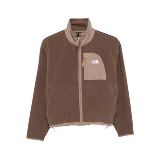 The North Face Yumiori Off Peak Full Zip Jacket - Dames - Fleece jassen - Bruin - M - Polyester - Fitness