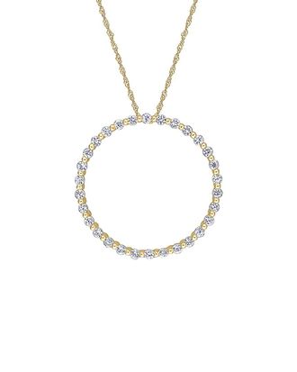 Rina Limor 10K 1.50 Ct. Tw. White Sapphire Pendant Necklace