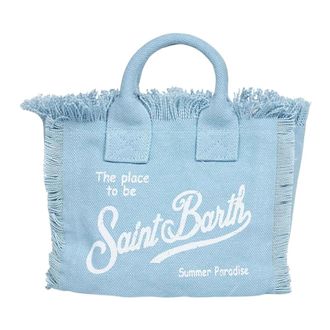 MC2 Saint Barth Tote Bags, female, Blue, Size: ONE SIZE Mini Vanity Bag