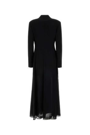 Maison Margiela Womens Black Crepe And Twill Blazer Dress Abiti