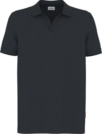 Joop Poloshirt JOOP JEANS Pono, Herren, Gr. XXL, dunkelblau, Jersey, Obermaterial: 80% Baumwolle, 15% Polyester, 5% Elasthan, unifarben, normal, Rippb&uuml;ndch