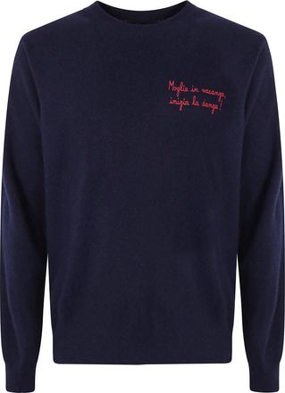 MC2 Saint Barth Round-neck Truien - Heren - Ronde hals truien - Blauw - XL - Truien & Vesten