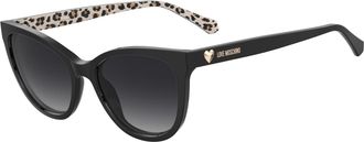 Love Moschino Zonnebril met luipaardprint voor dames/dames (Zwart)