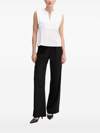 Joop V-neck sleeveless blouse - White