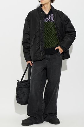 Marni Insulated Jacket With Detachable Belt, Mens, Black