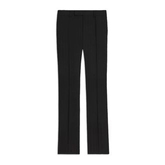 Celine Straight Trousers, male, Black, Size: L Classic Black Wool Trousers