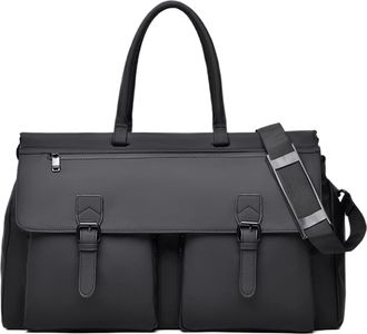 Generic Compatible For Outdoor Travel Duffel Bag Dry Wet Business Trip Short Distance Luggage Handbag Large Storage Commuting Men Hiking Shoulder Bags(Black)