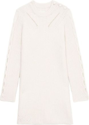 Zadig&Voltaire Alky knitted mini dress - women - Merino - M - White