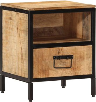 vidaXL Mesita De Noche Madera Maciza De Mango 40x35x50 Cm Vidaxl