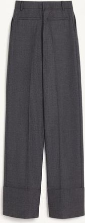 Valentino Pantaloni In Lana Vergine Donna GRIGIO MELANGE 36