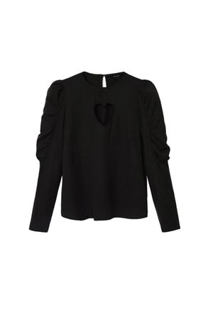 Desigual Womens Blouse In Black Lyocell - Size Small