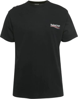 Balenciaga T-shirt con stampa logo - Nero