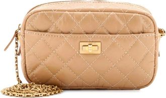 Chanel Reissue Camera Quilted Aged Calfskin Mini crossbody bag - Beige