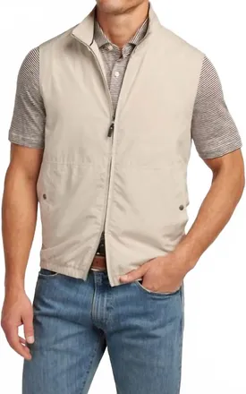 David Donahue Touring Vest In Creme