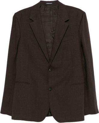 Emporio Armani Linen Single-breasted Jacket