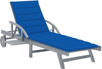 vidaXL Vidaxl - Tumbona De Jard&iacute;n Con Coj&iacute;n Madera Maciza De Acacia