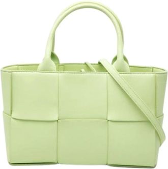 Bottega Veneta Pre-owned Tote Bags, female, Green, Size: ONE SIZE Pre-owned Arco Tote Bag