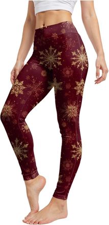 Generic Christmas Leggings for Women Christmas Ankle Length Seasonal Printed Thin Long Stretchy Leggings Warm Elastic High Waisted Tummy Control Workout Yoga 