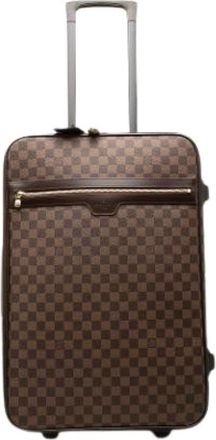 Louis Vuitton Pre-owned Pegase 55 - unisex - Vintage Weekendtas - Bruin - ONE Size - Leer - Vintage