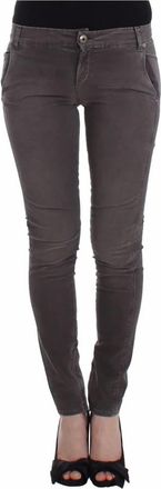 Ermanno Scervino Grijze Slim Leg Stretch Jeans - Dames - Skinny Jeans - Grijs - W26 - Katoen - Jeans
