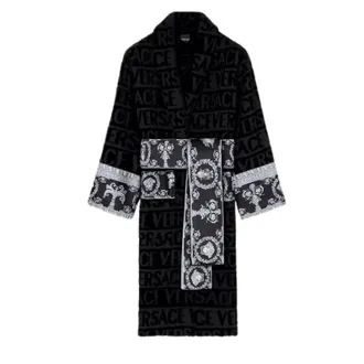 Versace Robes, male, Black, Size: XL I Love Baroque Bathrobe